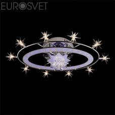 Светильник потолочный Eurosvet 4970/11 хром/синий+красный+фиолетовый